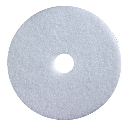 Floor Pads, British Nova, White, 10", (152mm), 5 Pads
