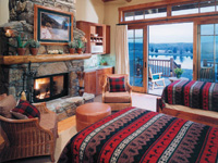 Luxury accommodation at South Fork Lodge, Idaho