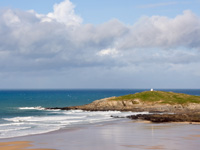 Beautiful beaches at Fistral Beach, Cornwall