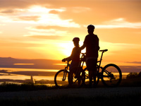 Cycling at Llyn Peninsula, North Wales