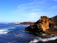 Wonderful scenery at Playa Blanca, Lanzarote