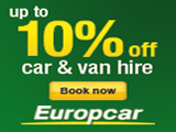 10 percent off van and car hire for Natural Retreats customers