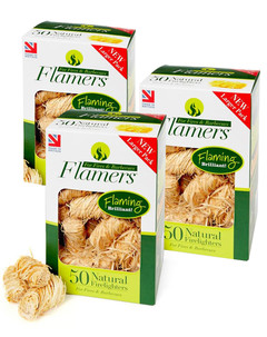 3 Packs of Natural Firelighters 