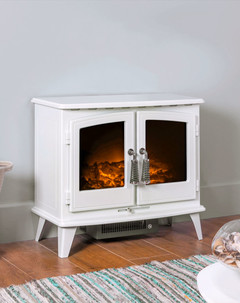 White Woodhouse Electric Stove