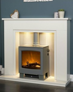 Lunar Electric Stove Grey