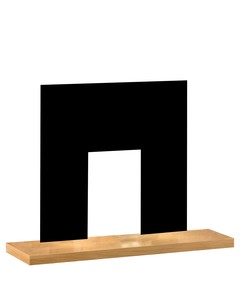 Painted Hearth and Back