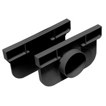 Gardenlux | Top Drain 2 eindkappen | Zwart kunststof