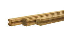 Woodvision | Vierkante paal Grenen 88 x 88 | Eindpaal