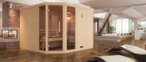 WEKA | Comfort- en designsauna Kemi 3 met raamelementen OS
