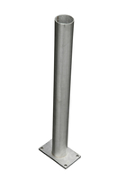 SeriAL/IdeAL | Aluminium paalhouder op Plaat | 60 cm