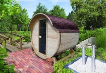 Karibu | Tonsauna 1 met 9 kw saunakachel