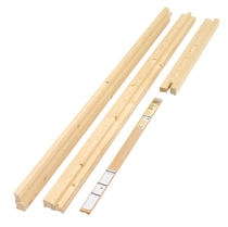 Binnendeurkozijn met bovenlicht Vuren FSC opdek 56 x 90 mm, 93 x 211,5 cm (1x wit gegrond)