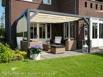 Nesling | Coolfit Harmonica Schaduwdoek | 2x3m | gebroken wit