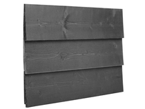 Zweeds rabat vuren 195mm ZWART 300cm