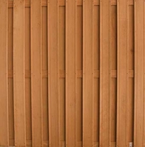Keruing plankenscherm | 180x180cm | 17-planks