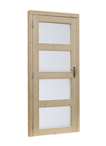 Woodvision | Glasdeur 4-ruits | Linksdraaiend | Blank