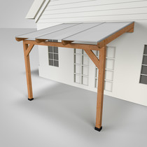 Westwood | Douglas Terrasoverkapping | Comfort | Opaal | 306x250cm | Muuraanbouw