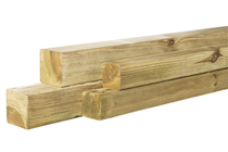 Geschaafde paal | Grenen | 68 x 68 mm | 210 cm