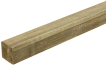 Geschaafde paal | Grenen | 68 x 68 mm | 400 cm