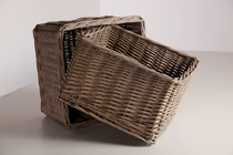 Trendhout | 2 Rieten manden