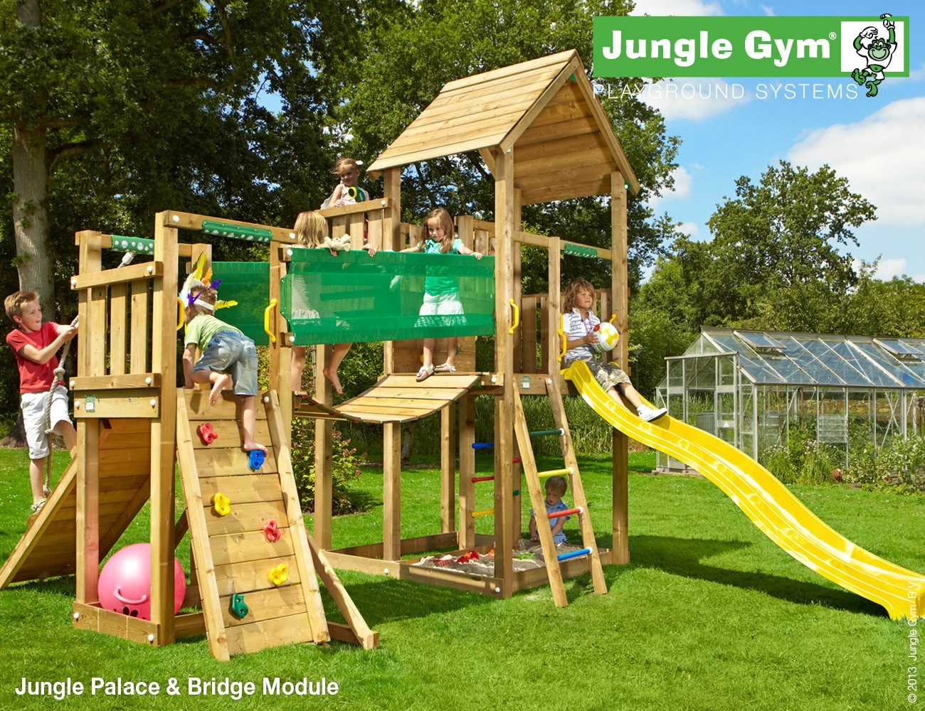 Jungle Gym Palace Bridge Module Deluxe Paars jungle gym kopen in de aanbieding