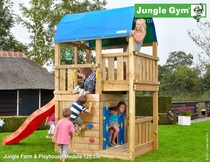 Jungle Gym | Farm + Playhouse 125 | DeLuxe | Blauw