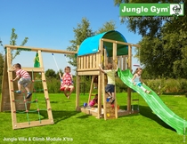 Jungle Gym | Villa + Climb Module X'tra | DeLuxe | Blauw