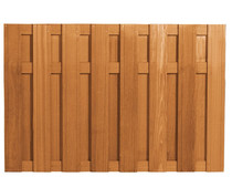 Hardhouten plankenscherm | 130cm | 15-planks