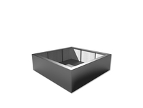 Adezz | Polyester bloembak Buxus | 200 x 200 x 60 cm | Antraciet