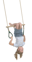 KBT | Trapeze hout met kunststof ringen | Paars