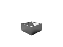 Adezz | Polyester bloembak Buxus | 120 x 120 x 60 cm | Antraciet
