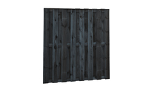 Plankenscherm Grenen | 15-planks | Zwart geïmpregneerd | 180 x 180 cm