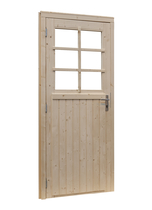 Woodvision | Glasdeur 6-ruits | Extra breed | Geïmpregneerd groen