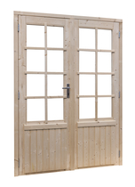 Woodvision | Vuren dubbele glasdeur 8-ruits