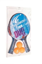 TAFELTENNISSETJE 2 BATS EN 3 BALLETJES