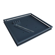 Gardenlux | Frame Keramische plantenbak 90x90x45 | XG Cupid Zwart