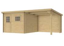 Woodvision | Blokhut Gambia met luifel 200 cm
