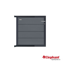 Elephant | Tuindeur Modular | 90x97 cm | Rock Grey/Antraciet