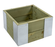Bloembak | metalen profiel 28x50x50 cm