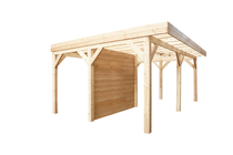 Douglasvision | Blokhutprofiel | Wand C 278,5 x 234 cm | Gesloten | Onbehandeld