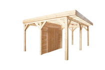 Douglasvision | Zweeds Rabat Enkelzijdig | Wand C 278,5 x 232 cm | Dubbele deur