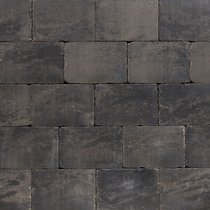 Excluton | Abbeystones 20x20x6 | Grijs/zwart