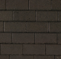 Excluton | Betonstraatsteen 21x10.5x6 | Zwart
