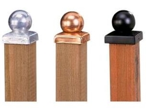 Paalornament | Afdekkap bol 7x7 | Verzinkt