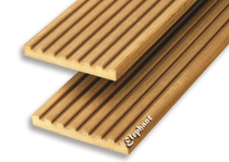 Garapa vlonderplank 21x145mm groef/semi-ribbel | 215 cm