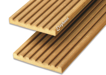 Garapa vlonderplank 25x145mm groef/semi-ribbel | 245 cm