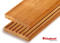 Bilinga Vlonderplank 25x145mm semi-ribbel/glad | 365 cm