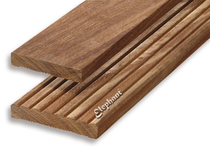 Cumaru vlonderplank | 21x145mm groef/ribbel | 90 cm