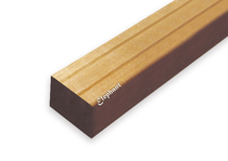 Hardhouten bangkirai regel | 45x68mm | v-groef | 490 cm