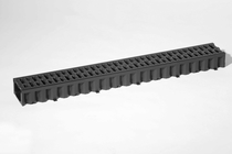 MBI | ACO Hexaline roostergoot kunststof zwart 1 meter